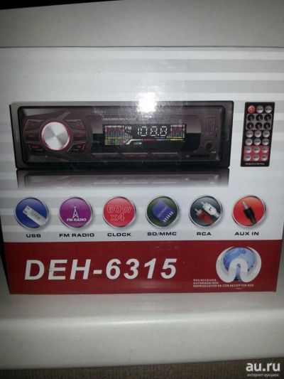 Лот: 9471845. Фото: 1. Магнитола DEH-6315. usb micro... Автомагнитолы
