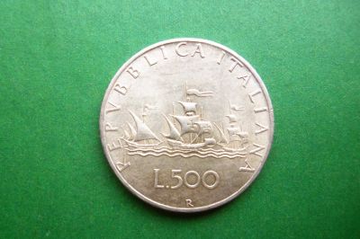 Лот: 17978117. Фото: 1. 500 лир 1965 г. Италия.Корабли... Европа