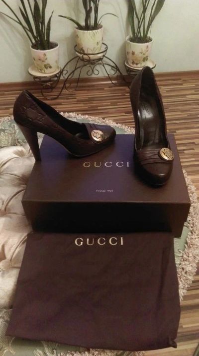 Лот: 10680532. Фото: 1. Туфли Gucci р.37 оригинал. Туфли