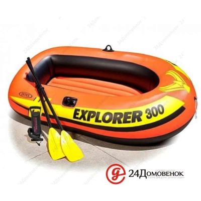 Лот: 9641854. Фото: 1. Лодка надувная Explorer 300 intex... Красноярск