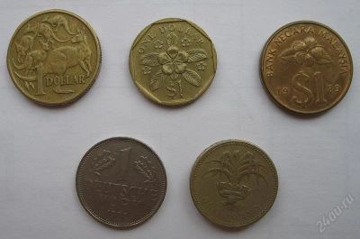 Лот: 1733305. Фото: 1. набор монет - доллары стран мира... Наборы монет