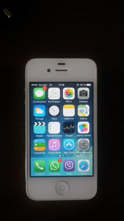Лот: 7890204. Фото: 1. Apple iphone 4 white 8gb айфон... Смартфоны