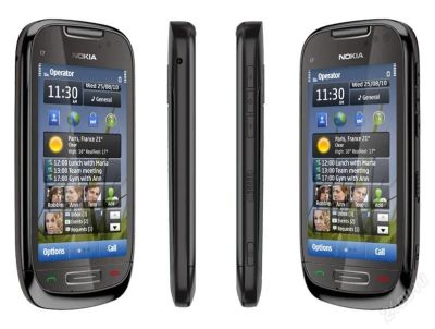 Лот: 1154857. Фото: 1. Nokia C7-00 (серебро). Смартфоны