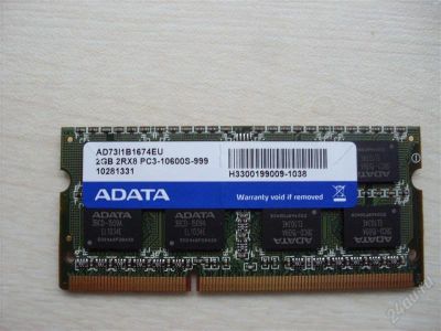 Лот: 1556236. Фото: 1. Память для ноутбука DDR3 A-Data... Оперативная память