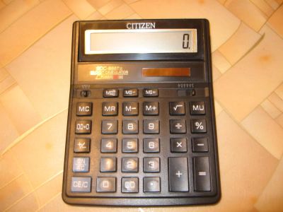 Лот: 3787300. Фото: 1. калькулятор citizen sdc-888tii. Калькуляторы
