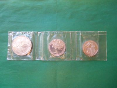 Лот: 24116370. Фото: 1. Набор монет 1, 3, 5 рублей 1987... Россия и СССР 1917-1991 года