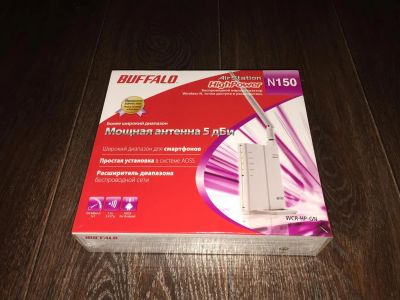 Лот: 5334805. Фото: 1. Wi-Fi роутер Buffalo N150 WCR-HP-GN... Маршрутизаторы (роутеры)