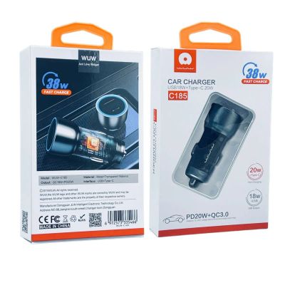 Лот: 22142816. Фото: 1. АЗУ WUW C185 USB-A+USB-C QC 3... Зарядные устройства, блоки питания, адаптеры сетевые для смартфонов