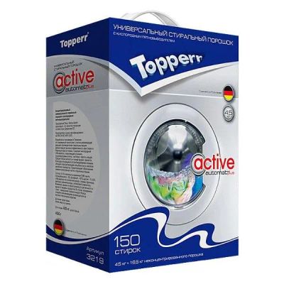 Лот: 24435560. Фото: 1. Стиральный порошок Topperr Active... Бытовая химия