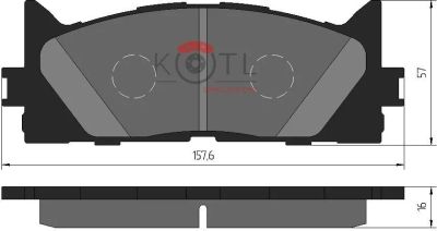 Лот: 19898421. Фото: 1. Тормозные колодки Kotl 3429KT. Тормозная система