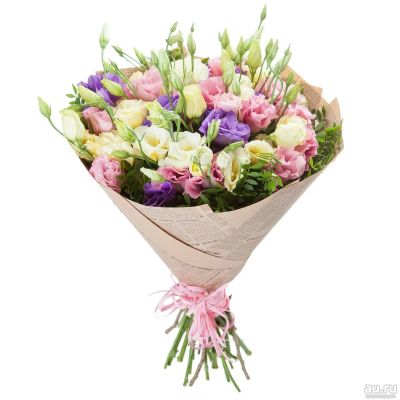 Лот: 13571128. Фото: 1. Лот № 235 Букет из эустом - 2450р... Свежие цветы