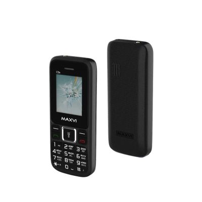Лот: 25084147. Фото: 1. Сотовый Maxvi C3n Black 2sim/1... Кнопочные мобильные телефоны