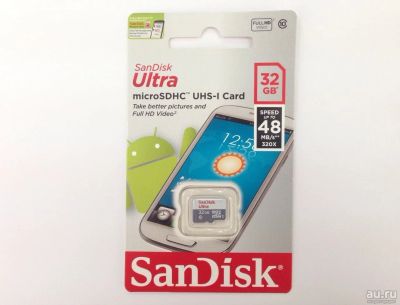 Лот: 9283674. Фото: 1. Карта памяти MicroSD 32Gb SanDisk... USB-флеш карты