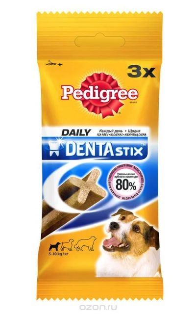 Лот: 16212941. Фото: 1. Лакомство (Педигри) Dentastix... Корма