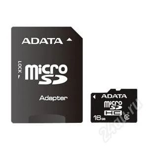 Лот: 982248. Фото: 1. MicroSD(TransFlash) 16Gb A-DATA... Карты памяти