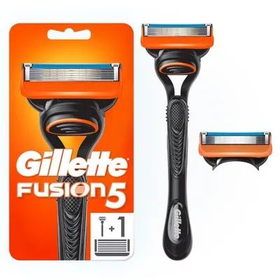 Лот: 19565391. Фото: 1. Gillette Fusion5 Мужская Бритва... Бритвенные станки и лезвия