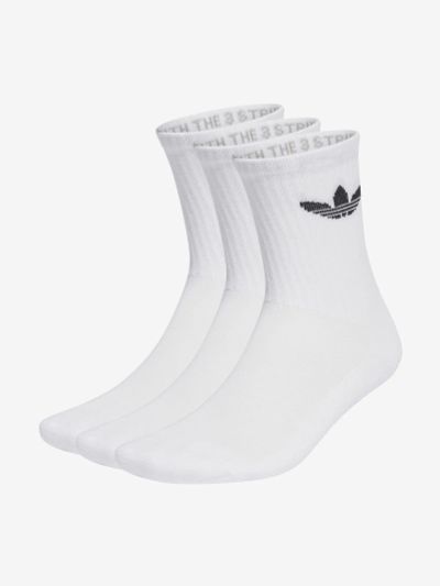 Лот: 25404559. Фото: 1. Носки adidas, 3 пары, Белый. Другое (спортивная одежда)