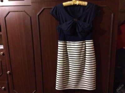 Лот: 4887866. Фото: 1. Платье в морском стиле 48-50р. Платья