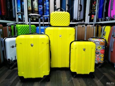 Лот: 14368029. Фото: 1. Чемодан Мини "Bangkok"-2 Жёлтый... Чемоданы и сумки дорожные