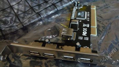 Лот: 393694. Фото: 1. USB-контролер ACORP на чипе VIA. Платы расширения, контроллеры, доп. порты