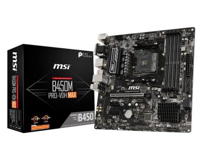 Лот: 20934402. Фото: 1. MSI B450M PRO-VDH MAX Новая Гарантия... Материнские платы
