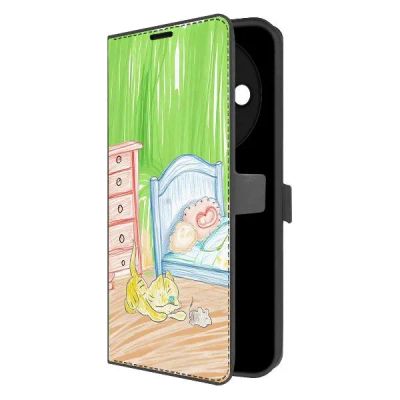 Лот: 25380602. Фото: 1. Чехол Krutoff Eco Book "Кошки-мышки... Чехлы, бамперы