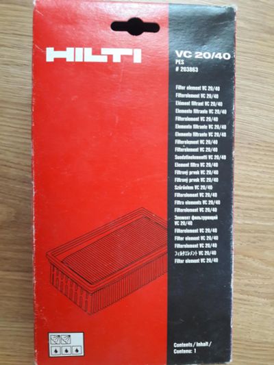 Лот: 9836838. Фото: 1. HILTI фильтр VC 20/40. Расходные материалы, сменные насадки