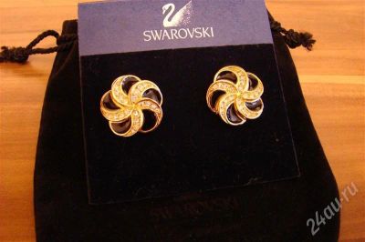 Лот: 672489. Фото: 1. Бижутерия Swarowski 11. Серьги, каффы