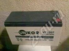 Лот: 681125. Фото: 1. Аккумулятор Unkor VT12 07 обмен... Батарейки, аккумуляторы, элементы питания