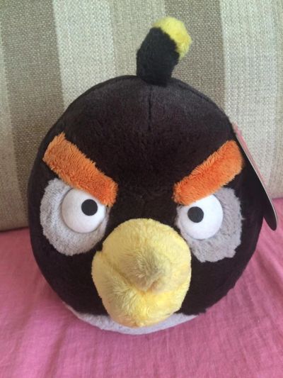 Лот: 8076020. Фото: 1. Angry birds черная. Мягкие