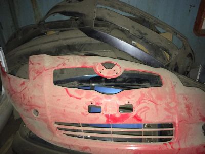 Лот: 4814202. Фото: 1. Toyota yaris бампер оригинал. Кузов