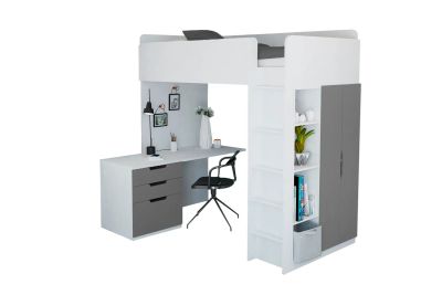 Лот: 23622251. Фото: 1. Кровать-чердак POLINI kids Simple. Детские кровати и кроватки