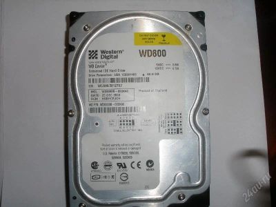 Лот: 140030. Фото: 1. Винчестер Western Digital (WD800... Жёсткие диски (HDD)