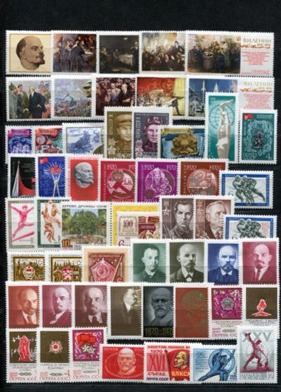 Лот: 25192285. Фото: 1. 1970. Полный годовой набор почтовых... Марки