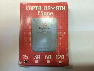 Лот: 5294243. Фото: 1. Карта памяти PSone (на Sony PS1... Аксессуары для игровых приставок, консолей, геймпады