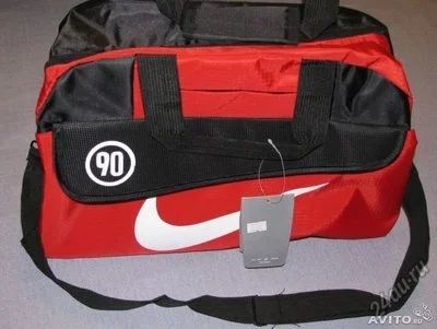 Лот: 5826784. Фото: 1. Сумка спортивная Nike. Красно-чёрная... Сумки