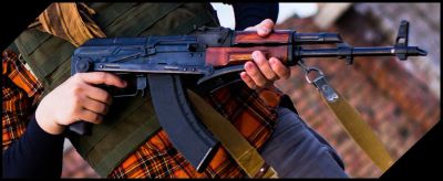 Лот: 11663307. Фото: 1. АКМС LCT 150м/с в боевым дереве... Пейнтбол, страйкбол