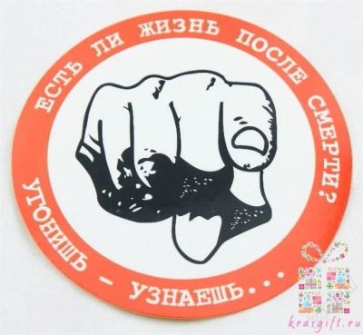 Лот: 851626. Фото: 1. прикольная наклейка на стекло... Сувенирные мелочи