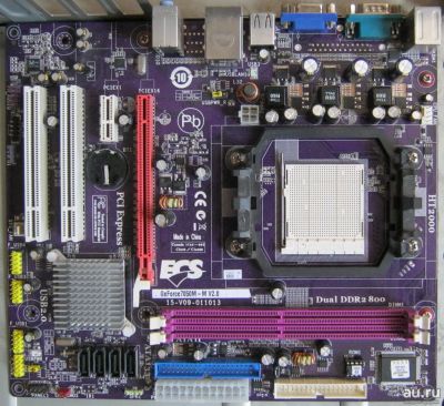 Лот: 13008404. Фото: 1. AM2+ ECS GeForce7050M-M (V2.0... Материнские платы
