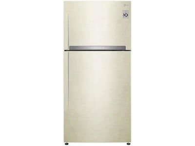 Лот: 24827185. Фото: 1. Холодильник LG GR-H802HEHL бежевый. Холодильники, морозильные камеры