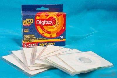 Лот: 9948131. Фото: 1. Digitex E-card 50Mb (CD-визитки... CD, DVD, BluRay