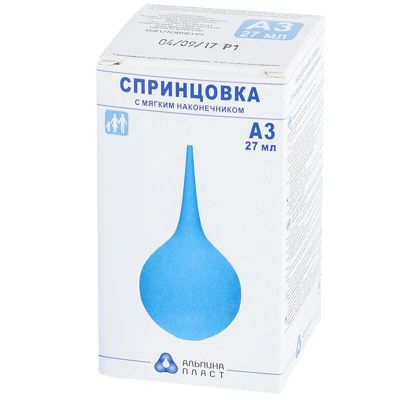 Лот: 23725416. Фото: 1. Спринцовка резиновая с мягким... Лекарства