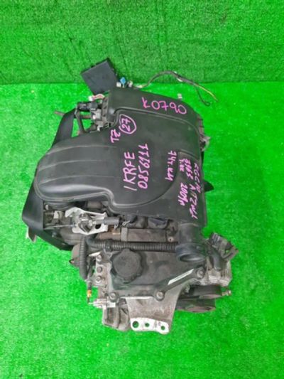 Лот: 16691795. Фото: 1. Двигатель Toyota Passo KGC10 1KR-FE... Двигатель и элементы двигателя
