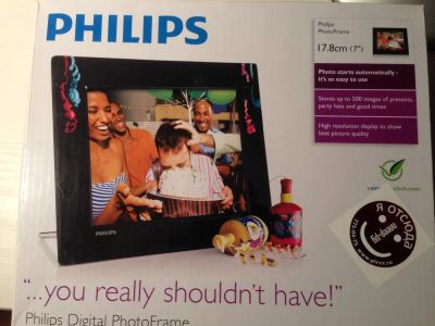 Лот: 6639016. Фото: 1. Цифровая фоторамка Philips (7... Фоторамки, фотоальбомы