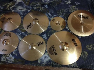Лот: 5762264. Фото: 1. Комплект тарелок Paiste 5, Sabian... Ударные