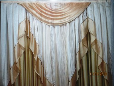 Лот: 2972392. Фото: 1. новая кухонная штора с ламбрикеном... Шторы, тюль