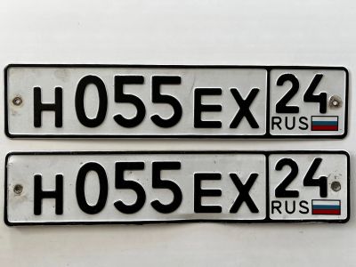 Лот: 25774546. Фото: 1. Гос номер Н 055 ЕХ 24. Госномера