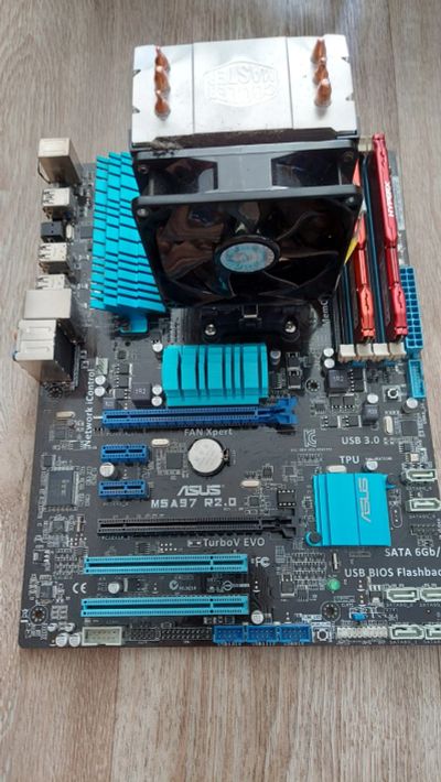 Лот: 18024565. Фото: 1. Комплект fx8320+asus m5a97+16gb... Комплекты запчастей
