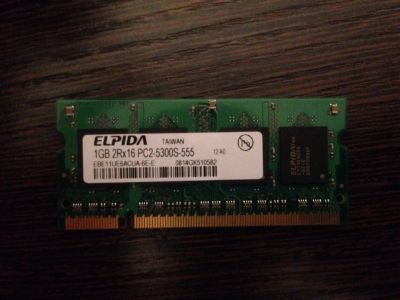 Лот: 4947257. Фото: 1. So-dimm DDR2 1024mb 667MHz (перевыставлен... Оперативная память