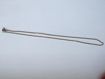 Лот: 7695201. Фото: 1. Цепь тонкая серебряная. Цепочки